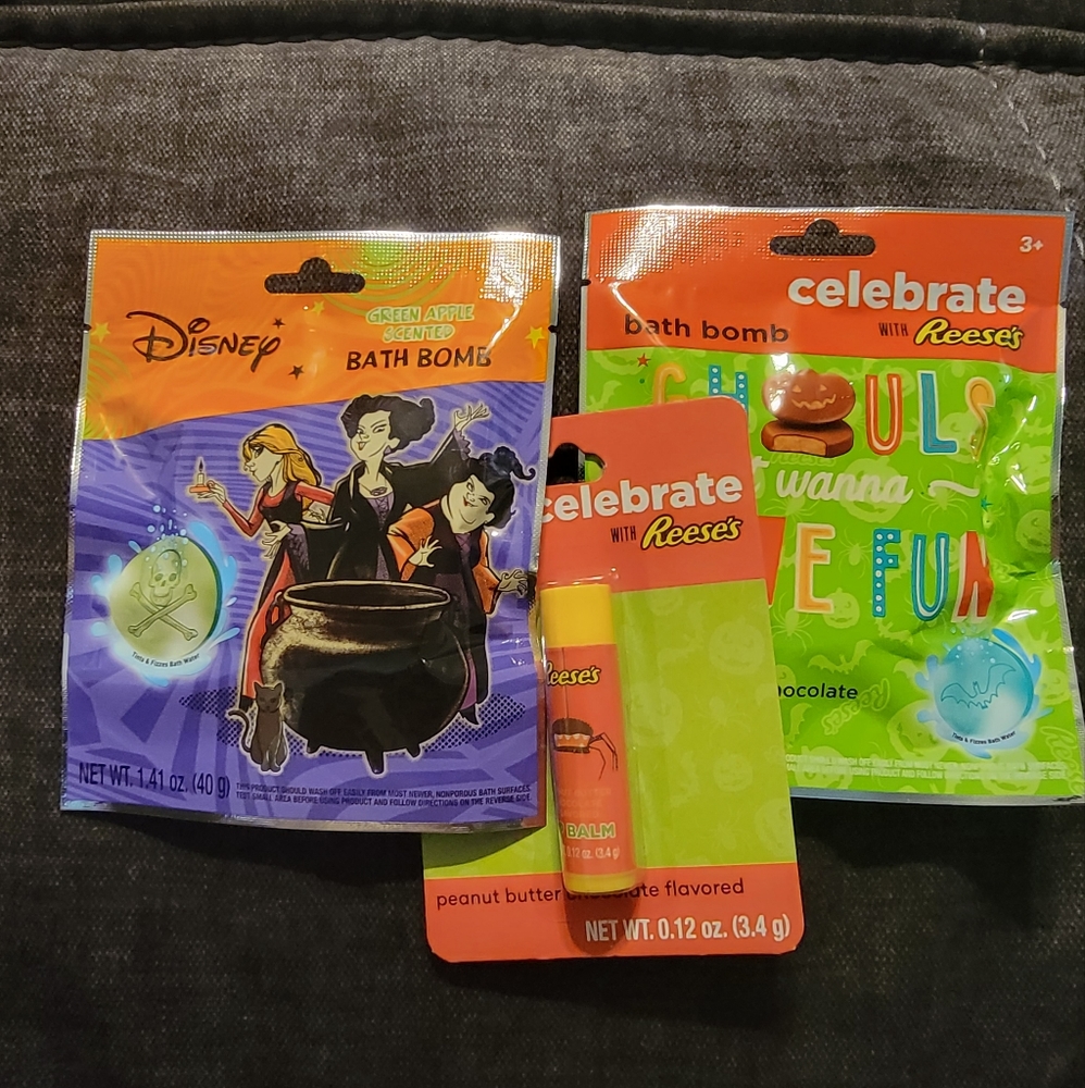 Bath bombs and chapstick